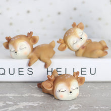 Load image into Gallery viewer, Resin Sleeping Baby Deer Mini 3D Elk Christmas Ornaments Cute Decor for Home Garden Car Xmas Party Table Decoration Kids Gift
