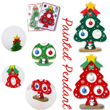 Load image into Gallery viewer, Christmas Tree Small Ornament Mini Painted Christmas Tree Decorations Christmas Wooden Card New Year's Decorations For Home