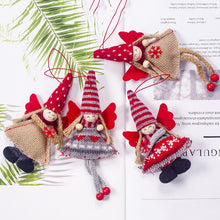 Load image into Gallery viewer, Christmas Decoration Pendant Festival Cute Angel Plush Doll House Ornaments Christmas Tree Creative Decorative Accessories