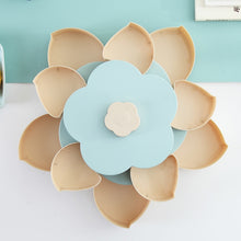 Load image into Gallery viewer, Petal-Shape Rotating Snack Box Candy Tray Food Storage Box Fruit Organizer Storage