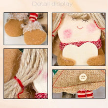 Load image into Gallery viewer, Christmas Decorations Wood Chips Christmas Smile Angel Doll Pendant Christmas Tree Ornaments Xmas Decorations for Home Kids Toys