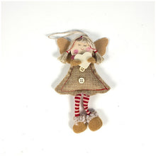 Load image into Gallery viewer, Christmas Decorations Wood Chips Christmas Smile Angel Doll Pendant Christmas Tree Ornaments Xmas Decorations for Home Kids Toys