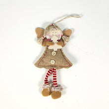 Load image into Gallery viewer, Christmas Decorations Wood Chips Christmas Smile Angel Doll Pendant Christmas Tree Ornaments Xmas Decorations for Home Kids Toys