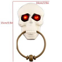 Load image into Gallery viewer, Novelty Doorbell Halloween Door Decorations Horror Props Creepy Eyes Doorbell Haunted House Escape Home Bar Scary Rotating Eyes