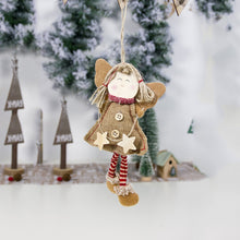 Load image into Gallery viewer, Christmas Decorations Wood Chips Christmas Smile Angel Doll Pendant Christmas Tree Ornaments Xmas Decorations for Home Kids Toys