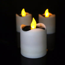 Load image into Gallery viewer, 6pcs Solar Powered LED Candle Light Yellow Flicker Tea Lamp Festival Wedding Romantic Decor No Smoke, No flame, No self - heating